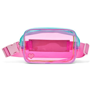 Color Block Clear Bag