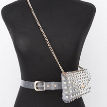 Load image into Gallery viewer, Rhinestone Clear Belt Bag W/Chain PB8633
