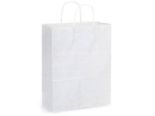 Load image into Gallery viewer, White Kraft Paper Shopping Bags
