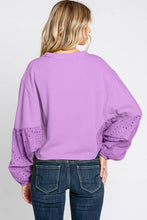 Load image into Gallery viewer, Washed  Batwing Sleeve Oversized Top

