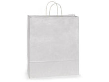 Load image into Gallery viewer, White Kraft Paper Shopping Bags
