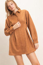Load image into Gallery viewer, Suede Shirtdress
