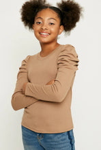 Load image into Gallery viewer, Pleated Puff Long Slv Top
