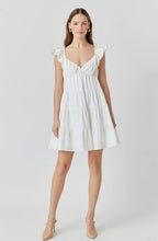 Load image into Gallery viewer, Sweetheart Flounced Mini Dress
