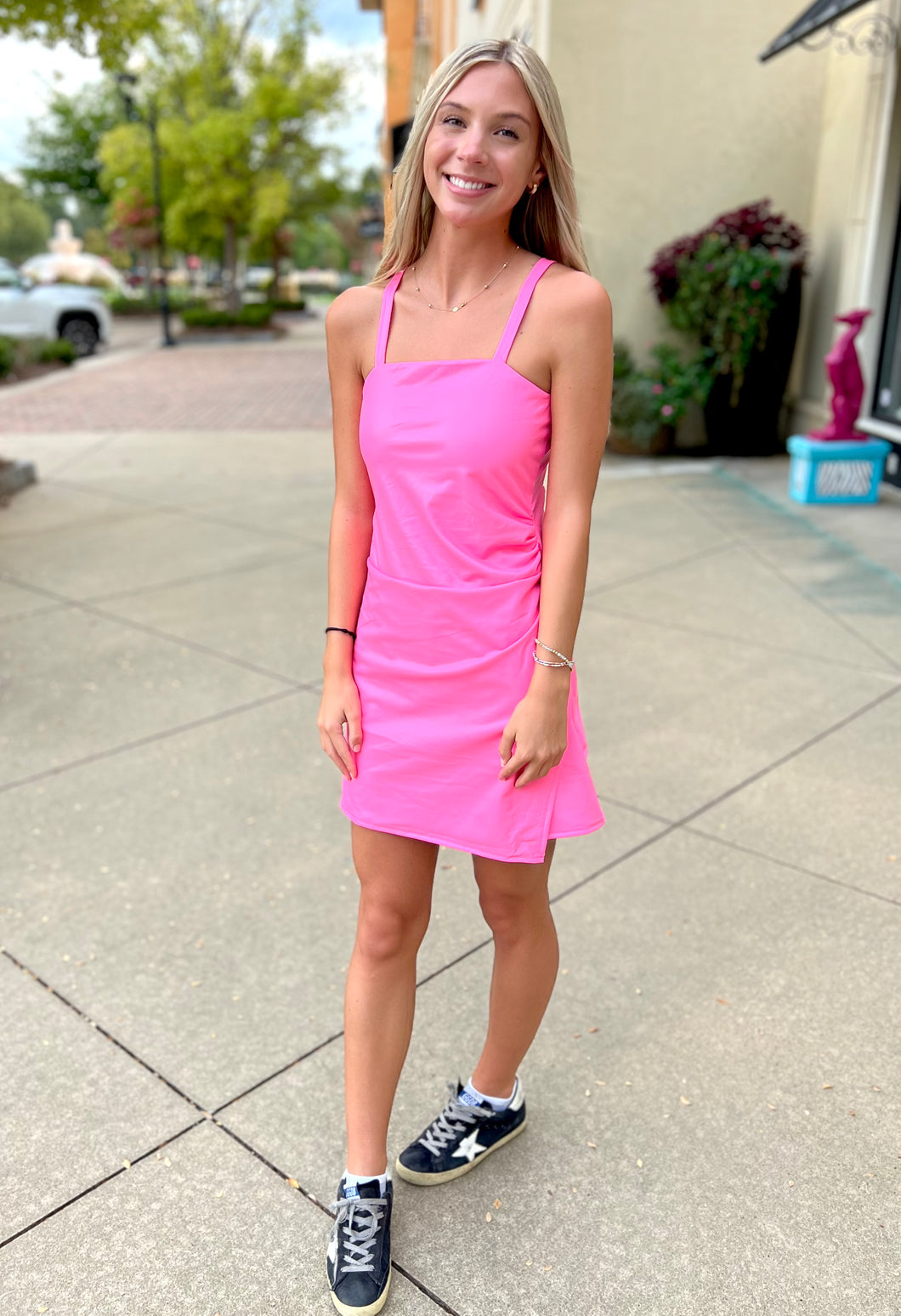 Hot Pink Mini Dress