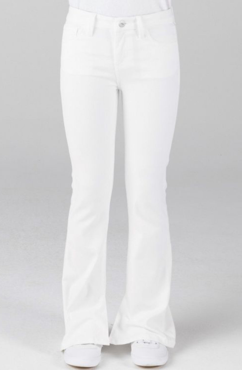 White Denim Bootcut Jeans