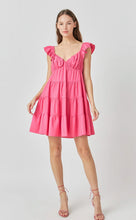 Load image into Gallery viewer, Sweetheart Flounced Mini Dress
