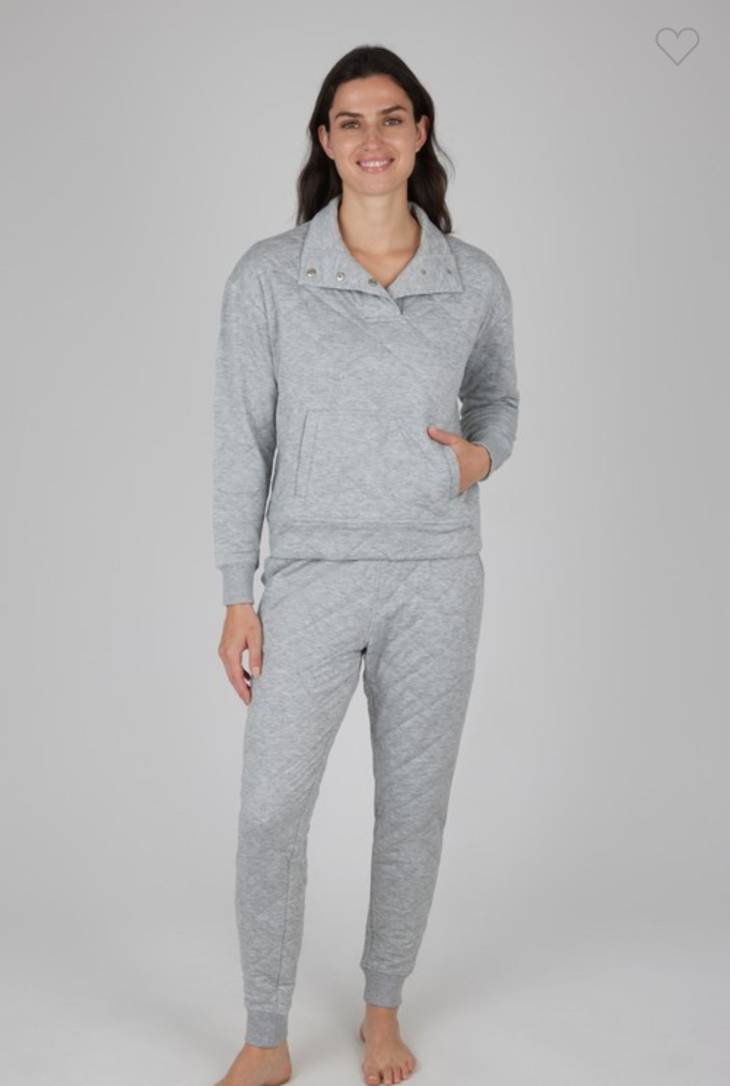 Women's Quilted Half Zip Set