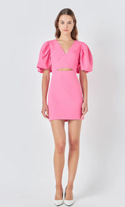 Puff Sleeve Mini Dress Jr.