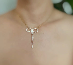 Shine Bow Necklace