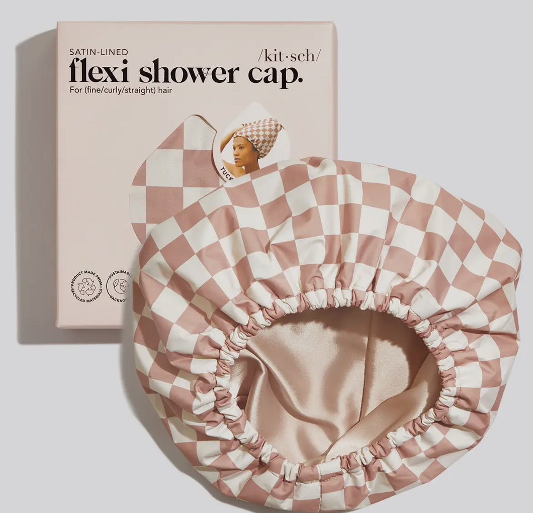 Satin Lined Shower Cap