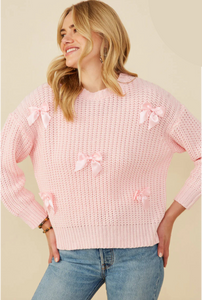 Pink  Bow Sweater