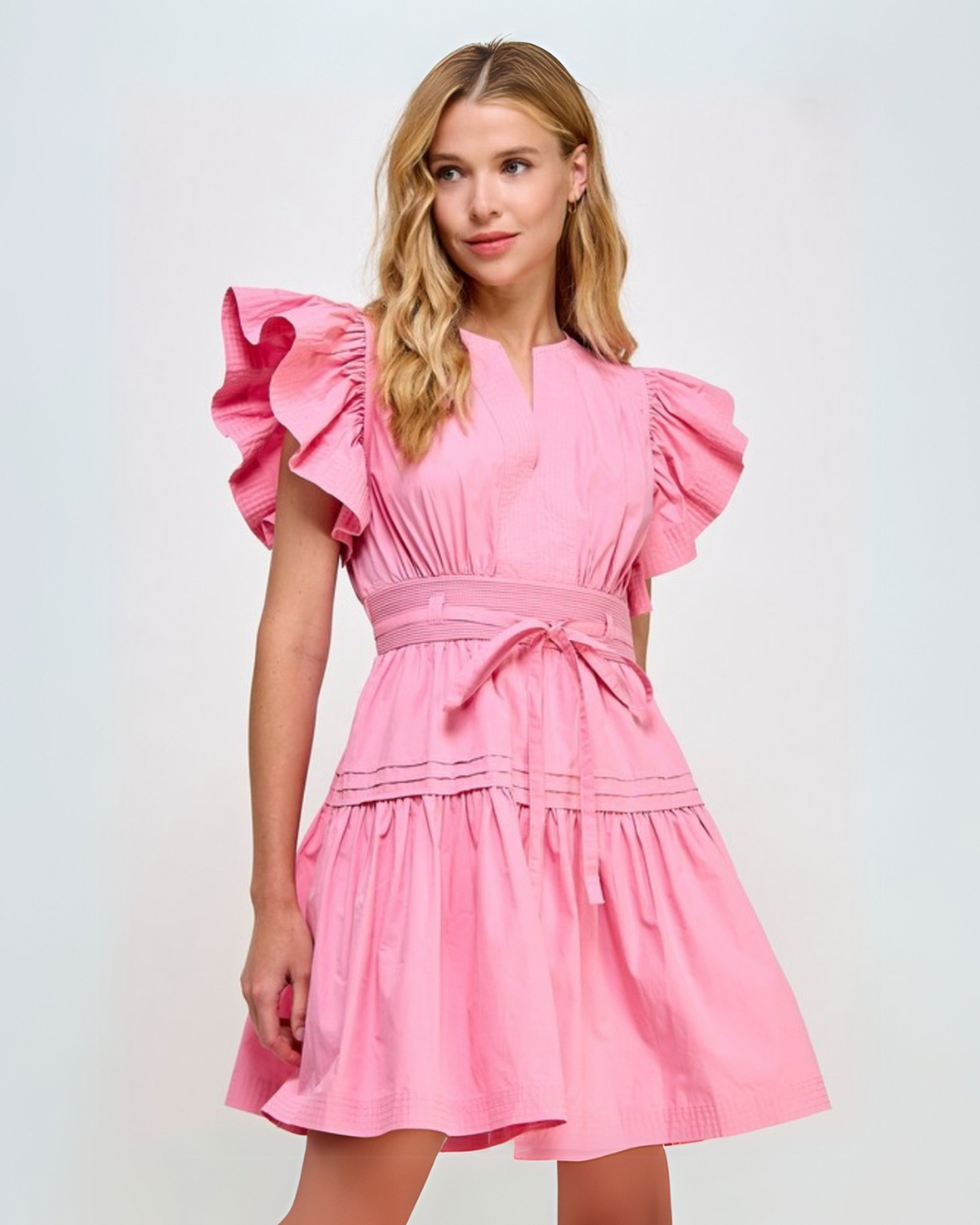 Pink Poplin Dress