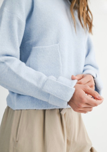 Load image into Gallery viewer, Blue Crew Pocket Sweater

