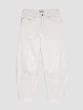 Load image into Gallery viewer, White Barrel Jean
