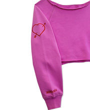 Load image into Gallery viewer, Pink Shane Off Shoulder Sweatshirt JR
