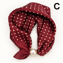 Load image into Gallery viewer, Silk Feel Pearl Magnetic Clasp Scarf Necklace | 40NK9802
