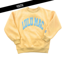 Load image into Gallery viewer, LuluMac Girls Butter Light Blue Puff Sweatshirt
