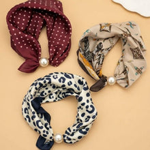 Load image into Gallery viewer, Silk Feel Pearl Magnetic Clasp Scarf Necklace | 40NK9802
