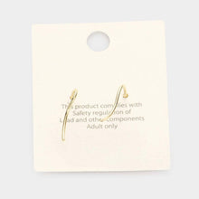 Load image into Gallery viewer, Cz Snake Drop Sterling Silver Post Earrings
