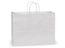 Load image into Gallery viewer, White Kraft Paper Shopping Bags
