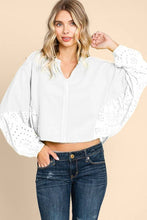 Load image into Gallery viewer, Washed  Batwing Sleeve Oversized Top
