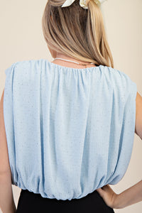 Sleeveless Round Neck Top