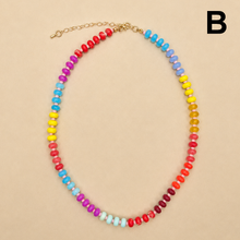 Load image into Gallery viewer, Natural Stone Semi-Precious Glass Mixed Necklace
