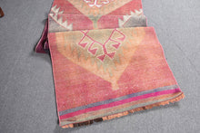 Load image into Gallery viewer, Red Kilim Rug, 2.9x11.1 Ft Geometric Woven Rug
