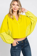 Load image into Gallery viewer, Washed  Batwing Sleeve Oversized Top
