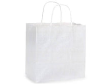 Load image into Gallery viewer, White Kraft Paper Shopping Bags
