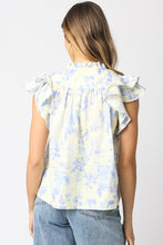 Load image into Gallery viewer, Melany Cream/Blue Top
