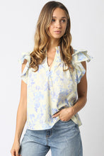 Load image into Gallery viewer, Melany Cream/Blue Top
