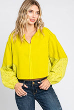 Load image into Gallery viewer, Washed  Batwing Sleeve Oversized Top
