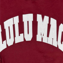 Load image into Gallery viewer, LuluMac Maroon/White Stitch Sweatshirt
