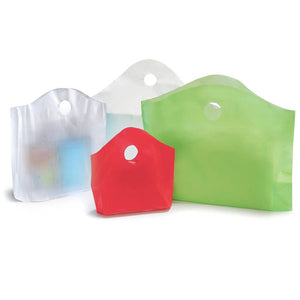 Wave Top Plastic Merchandise Bags