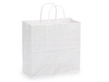 Load image into Gallery viewer, White Kraft Paper Shopping Bags

