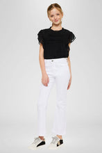 Load image into Gallery viewer, YOUTH HIGH RISE WHITE KICK FLARE JEAN
