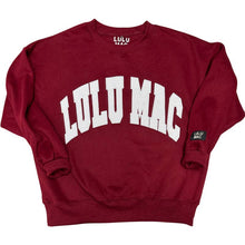 Load image into Gallery viewer, LuluMac Maroon/White Stitch Sweatshirt
