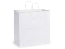Load image into Gallery viewer, White Kraft Paper Shopping Bags
