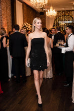 Load image into Gallery viewer, Floral Appliqué Embellished Tube Mini Dress
