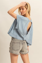 Load image into Gallery viewer, Short Sleeve Open Back Top
