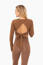 Load image into Gallery viewer, Long Sleeve Tie Back Top
